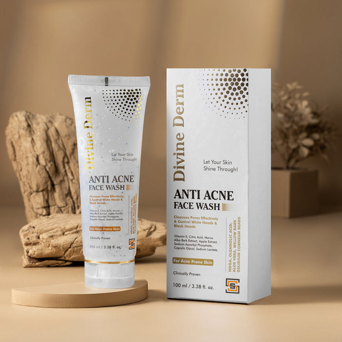 DIVINE DERM Anti Acne Face Wash – 100ml