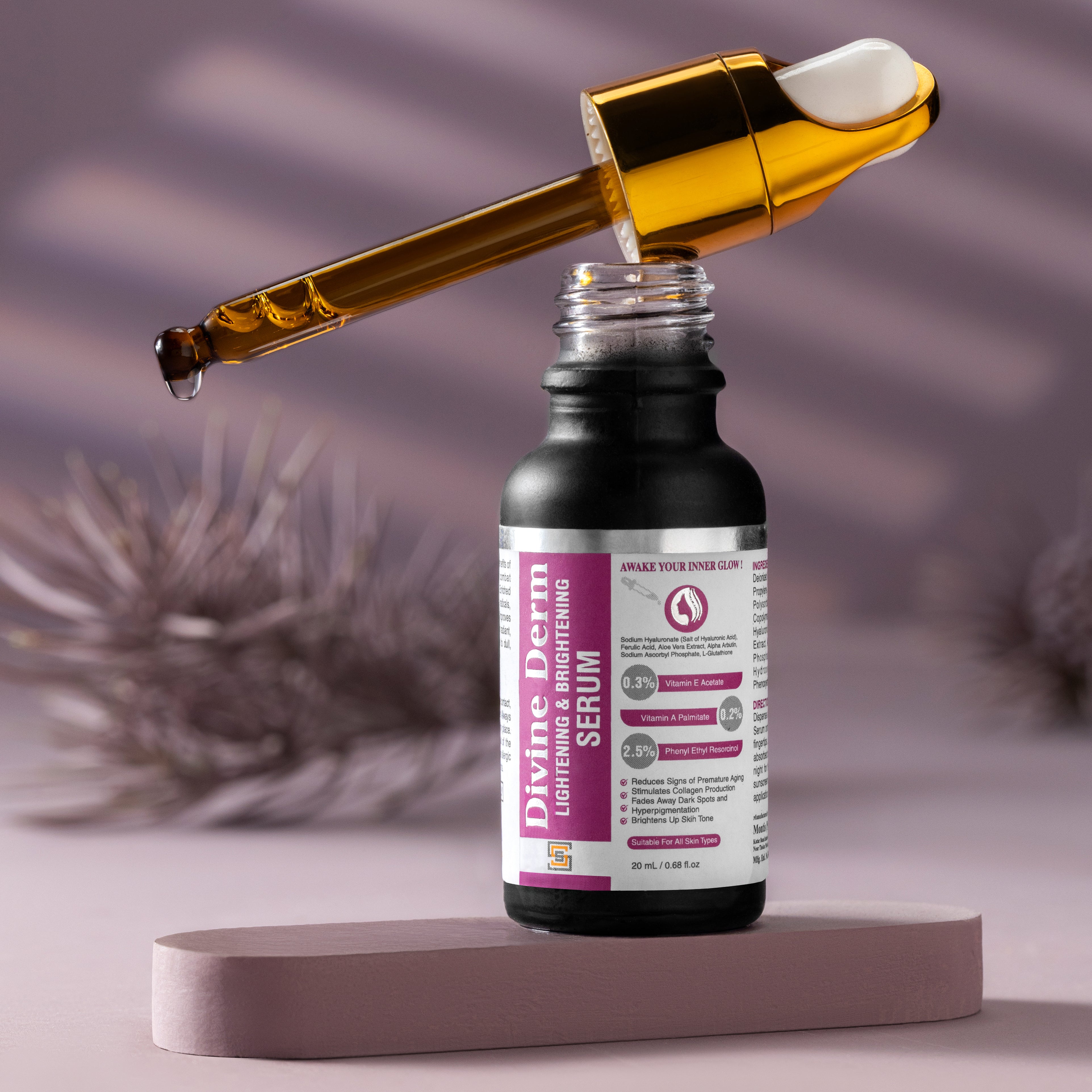 DIVINE DERM Lightening & Brightening Serum – 20ml